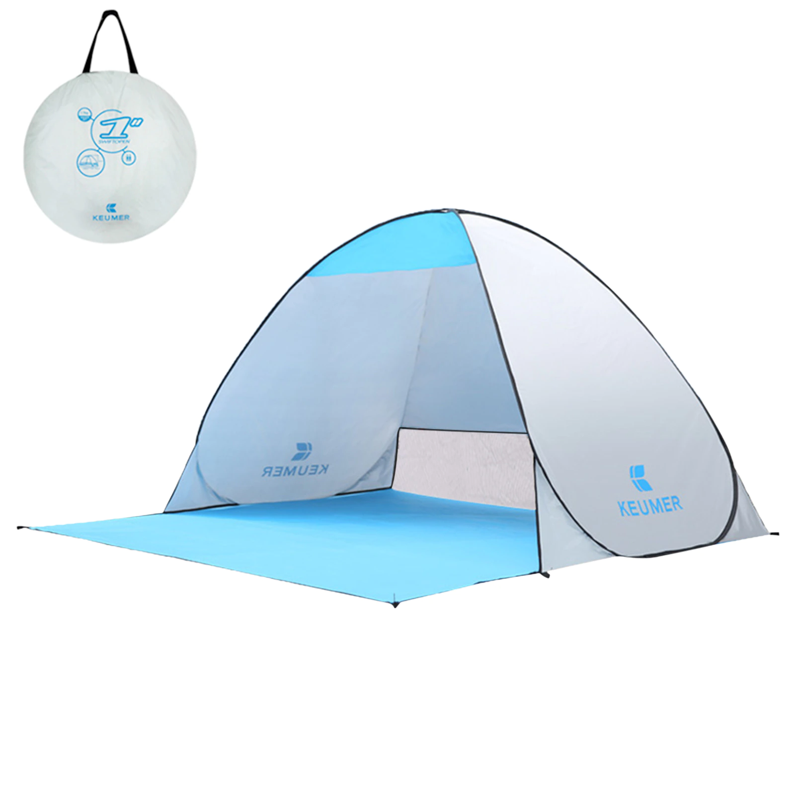 Cheap Goat Tents 70.9x59x43.3 Inch Automatic Instant Pop up Beach Tent Anti UV Sun Shelter Cabana for Camping Fishing Hiking Picnic   